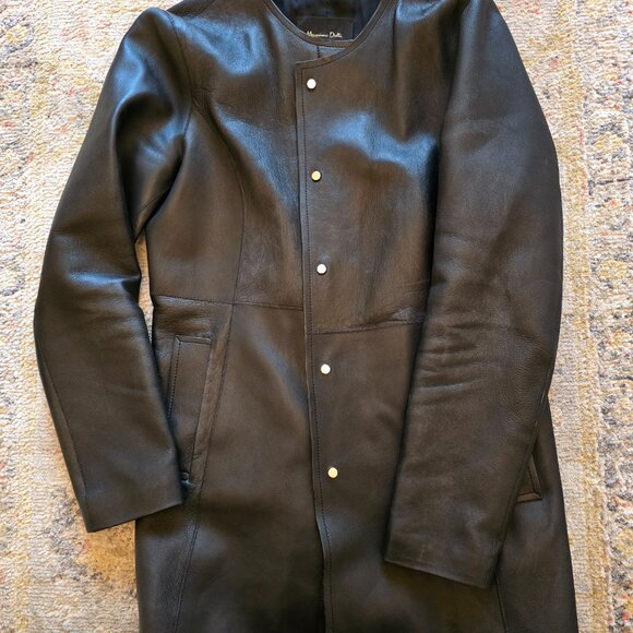 Black leather jacket Massimo dutti - Picture 12 of 12